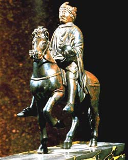Reiterstatuette Karl 
des Grossen